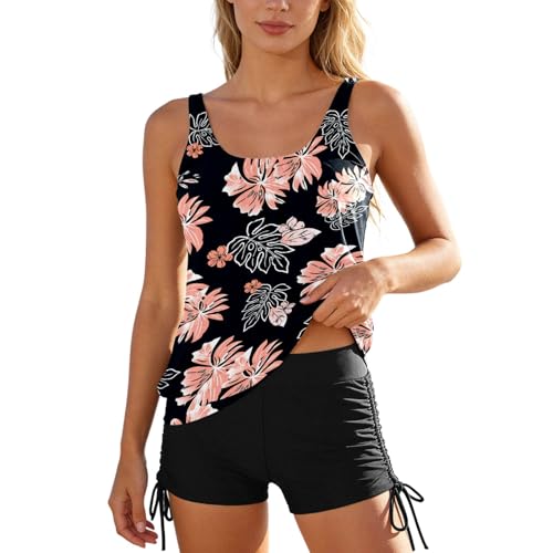 Tankini 2 pièces galbant col en V pour sublimer votre silhouette