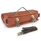 Bartender Bag - Professional Bartender Kit Travel Bag with Shoulder Strap for Easy Carry, Portable Barware Set Roll Bag ( Bag Only)