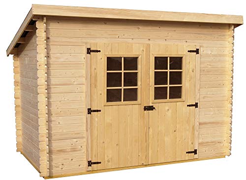 Casetta Foresta Mod. Charente In Legno Massello Ad Incastro 20 Mm 300X185 Con Pavimento