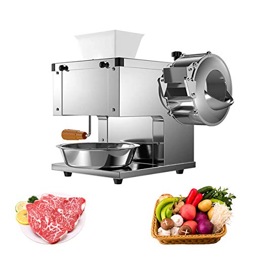 Elektro-Allesschneider, Edelstahl, Aufschnittmaschine mit verschiedenen Klingen von 2,5/3,5/5/7 / 10mm für Heim und…