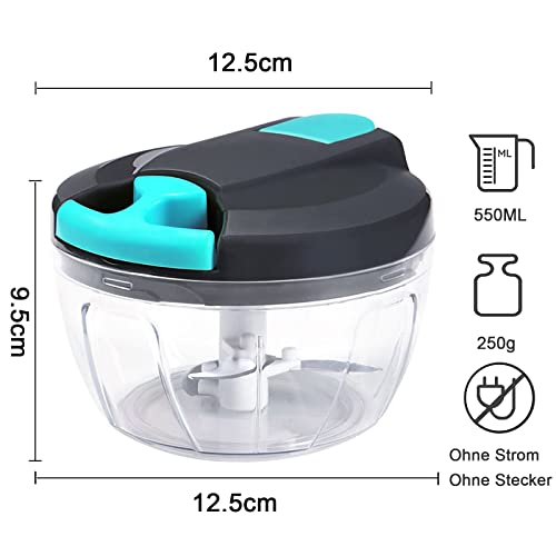 Tritatutto Manuale 550 ml，Trita Verdure Manuale