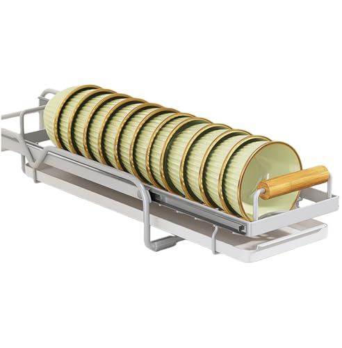 Jingshihaisu キッチンドローイング収納棚 引出し式 ボウルキャビネット 排水ラック 滑り止め 引き出し式 穴あけ不要 大容量 組み立て不要 ボウル収納 シンクアスファルト 食器棚 台所 食器 浴室 食品室 洗面台下 棚 調味料 雑物収納 洗面所