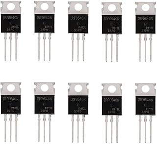 BOJACK IRF9540 MOSFET Transistors IRF9540N 23 A 100 V P-Channel Power MOSFET TO-220AB (Pack of 10 Pcs)