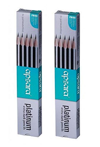 Apsara Platinum Extra Dark Pencils - Pack of 20