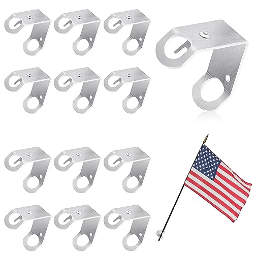 Support pour drapeau mural Therwen lot de 12 pour fixer des petits drapeaux