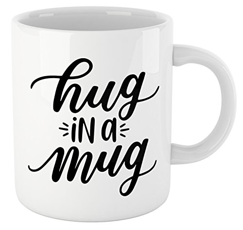Book Lovers Reading Mug, BW Quote-HUG IN A MUG - Bookworm Gifts, Funny Bookish Coffee Mug, Reader Gift, Teacher Gift!