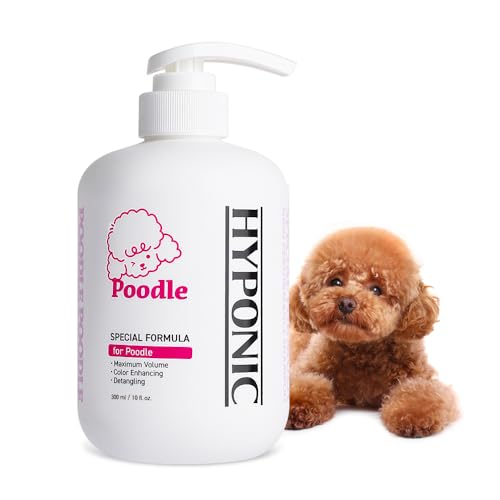 HYPONIC Shampoo for Poodle - Hypoallergenes, rassespezifisches Shampoo für Pudel für weiches Volumen, EIN mit Feuchtigkeit versorgtes Fell und lebendige Farbe
