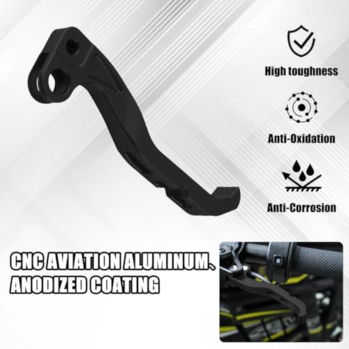 Image of Brake Lever for Talaria, Left & Right Handle Brake Clutch Lever for Taparia, Aluminum Master Cylinder Clutch Lever Replacement for Talaria (Black)