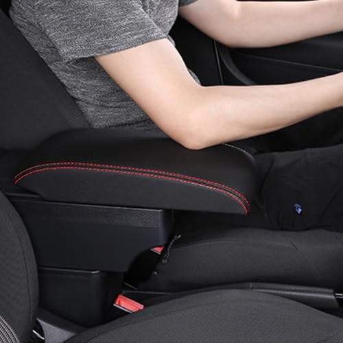 Image of STHIRA Premium Armrest for Car Car Arm Rest with Storage Compartment for All TATA Tiago Models Durable Arm Rest Cushion for Car Hand Rest for Car Enhance Comfort and Organize Front Seats