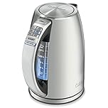 Cuisinart PerfecTemp 1.7L Cordless Electric Tea Kettle, 1500W Fast Heat-Up, 6 Preset Temperatures, 30-Min Keep Warm, Stay-Cool Nonslip Handle (CPK-17C)