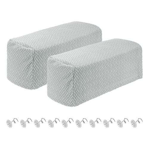 Fundas de reposabrazos para sofa con pasadores giratorios pack de 2 unidades 2