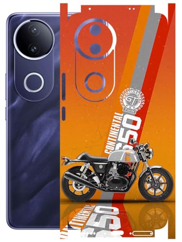 Image of AtOdds - Full Body Back Screen Guard Protector Film - Lamination Wrap Skin Sticker Compatible with VIVO T4R (5G) | Scratchproof Matte Finish (Bullet)