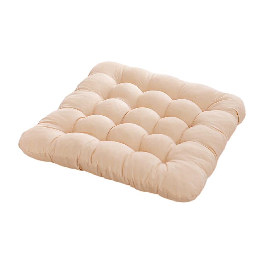 Weiches und bequemes Luftkissen für optimale Druckentlastung, Polyester, Outdoor-Kissen, Stuhlkissen, flach, Kamel, 40 x 40 cm, ideal für Zuhause und Büro