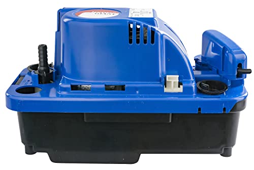 Image of Little Giant VCMX-20ULST 115 Volt, 1 /30 HP, 84 GPH Automatic Condensate Removal Pump, 6-Ft. Power Cord, Safety Switch, 20-ft. 3 /8-inch Tubing, Blue, 554550