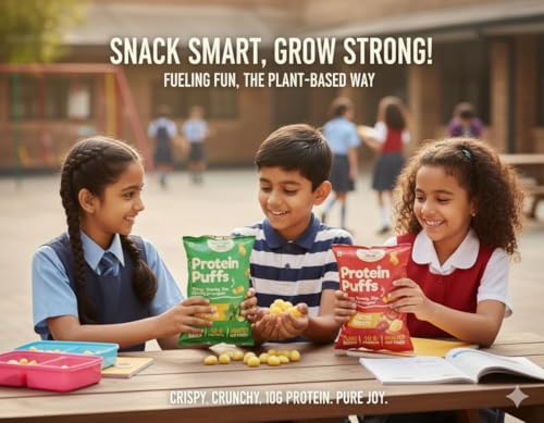 Image of Grainfully Yours Healthy Protein Snack & Breakfast Combo - Protein Puffs Lemon Pudina, Cheesy Tomato & Adai Mix, Plant-Based, High Protein, Roasted Snacks & Traditional Millet Mix, No Preservatives
