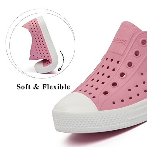SAGUARO Kids Boys Beach Garden Shoes Girls Outdoor Water Sandal Breathable Lightweight Toddler Garden Clog Coral Pink4