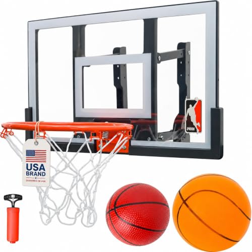 Efficraft Wall Mount Mini Basketball Hoop Set Adjustable Indoor with Ball