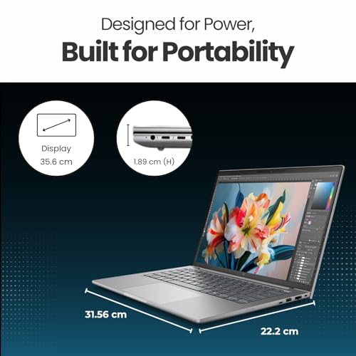 Image of HP Ultra 7 255H / 32 GB DDR5 RAM / 1 TB SSD /Windows 11 Pro /5 MP IR AI Camera / 14.0 inch AG WUXGA /Intel Wi-Fi 7 BE201 (2x2) and Bluetooth 5.4 /Fingerprint Reader