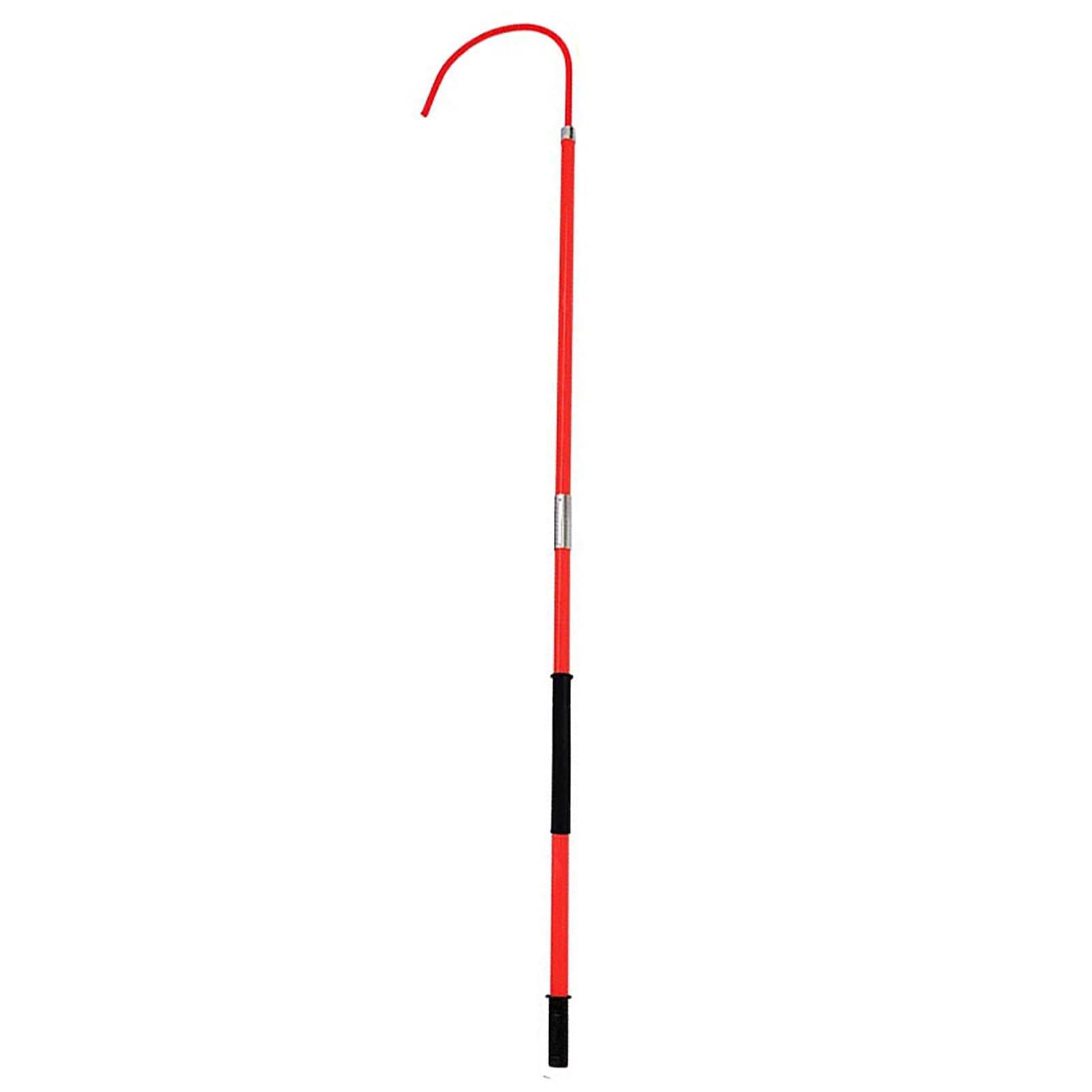 GHHVFEC High Voltage Insulated Rescue Hook 10kV-110kV, Electrician Safety Lifesaving Hotstick, Anti-Electrocution Pole 3.3/5/6.6/9.8 Ft for Electrical Rescue & Safety