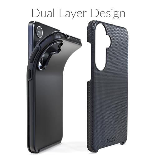 Image of Crave for Samsung Galaxy S24 Plus Case, Shockproof Protection Dual Layer Case for Samsung Galaxy S24 Plus (6.7 inch) - Black