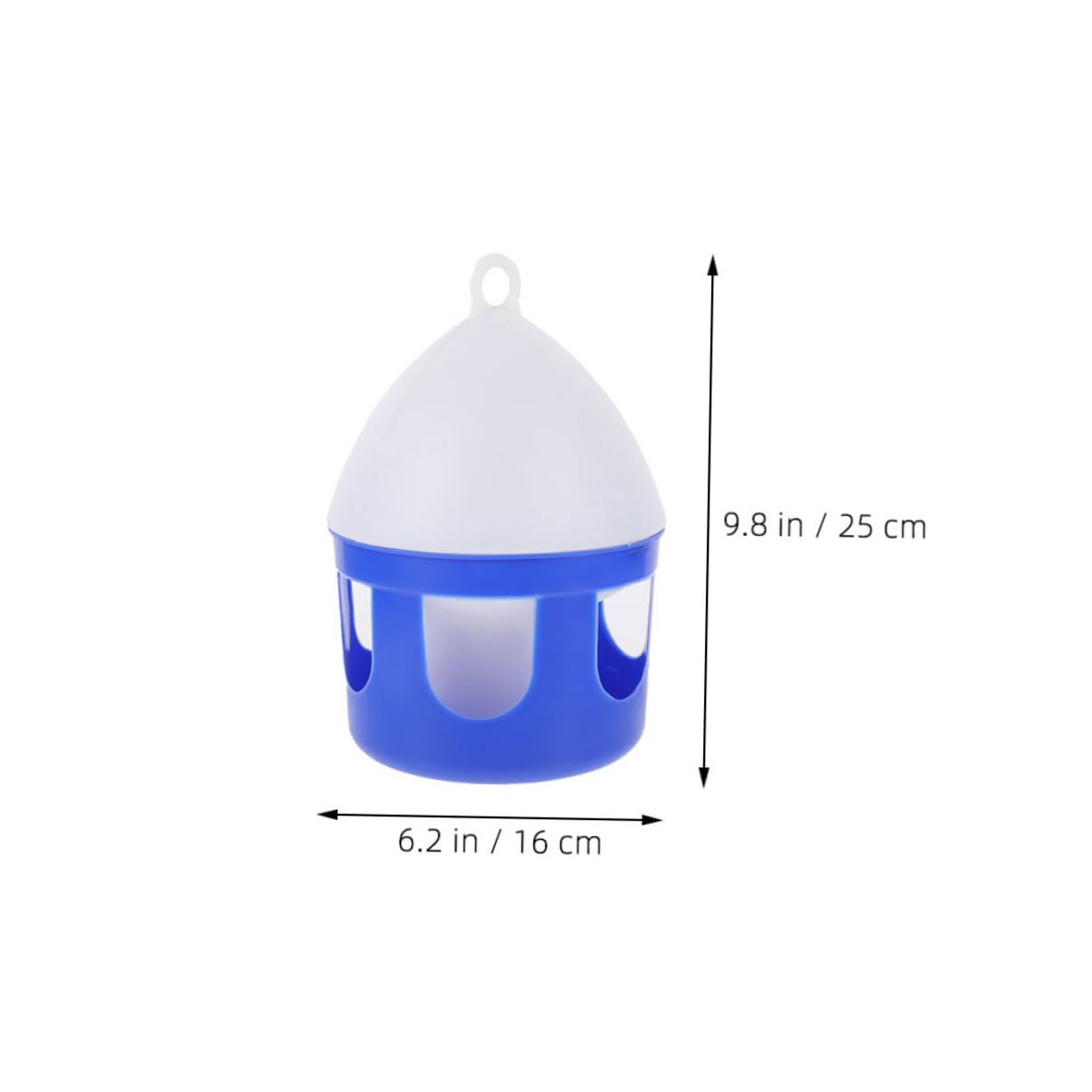 Mangeoire à Pigeons Portable Réutilisable 2 Pièces PVC 2l