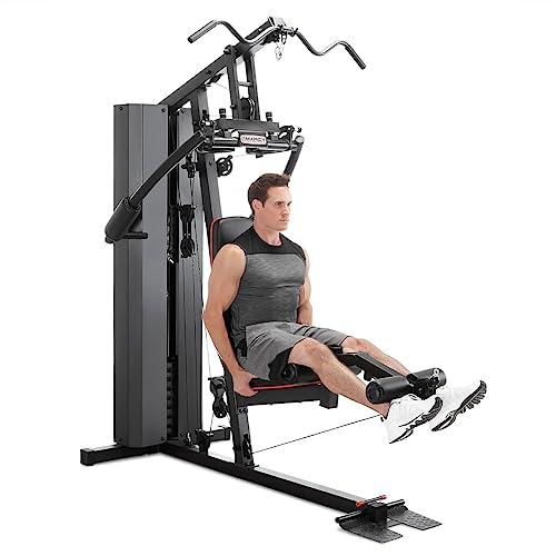 Marcy Multifunctional Workout Station 150lbs to 200lbs Stack Home Gym for Weightlifting and Bodybuilding
