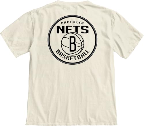 Image of Blue 84 NBA Unisex-Adult NBA Officially Licensed T-Shirt Ringspun Front /Back Ivory