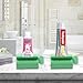 Toothpaste Squeezer - Metal Tube Squeezer Stainless Steel Tube Wringer UDQYQ Toothpaste seat Holder Stand (Green)