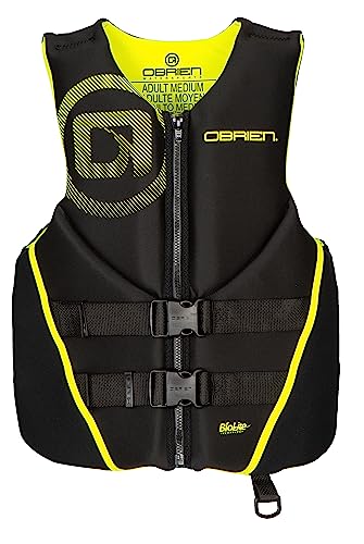 O'Brien Men's Traditional Neoprene USCGA Life Jacket, Yellow, X-Large