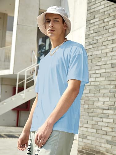 Image of KOTTY Men's Cotton Blend Regular Fit T-Shirt|Casual Wear|Lightweight Breathable