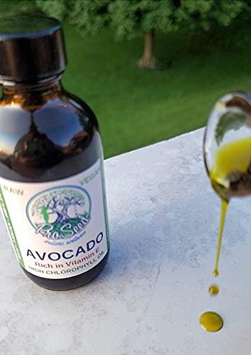Raw Avocado Oil | Glass Bottle Not Metal Can | Virgin Organic Unrefined Cold Pressed | Excellent Source Of Natural Chlorophyll & Vitamins A, D, E, C | Bpa Free - Hexane Free | Certified Aromatherapist #TOP5