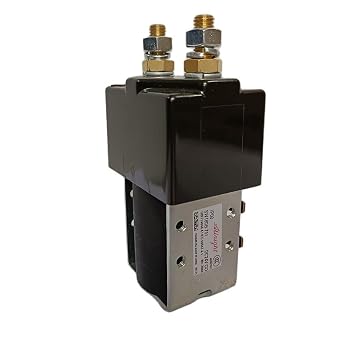 SW180 24V 200A DC Contactor SW180B-751 24 Volt 200 Amp Solenoid Switch Replace SW180B-4 SW180-4 Relay for Electric Vehicle Material Handling Forklift Pallet Truck Golf Cart Robot Sweeper