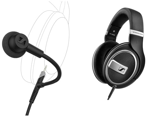 Sennheiser Casque Bundle HD 599 Édition spéciale HD 500 BAM, Microphone à Perche Haute qualité enfichable pour Les Jeux et Les appels