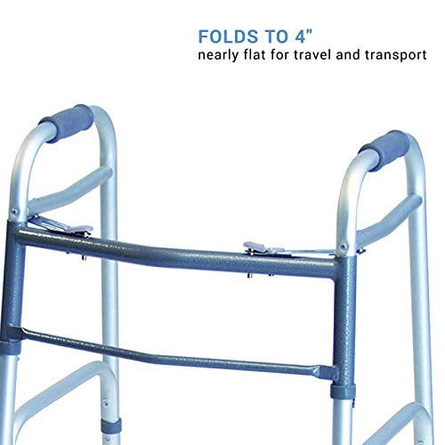 Lumex Colorselect Walker, Lightweight & Folding 2-Wheel Walker For Adults & Seniors #TOP2