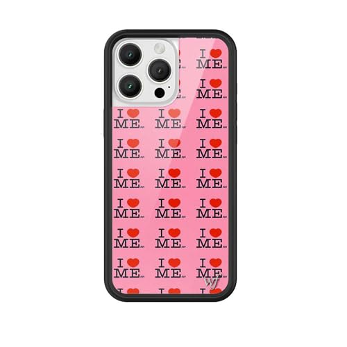 Image of Wildflower Cases - Compatible with iPhone 16 Pro Max | Protective Black Bumper, 6.5ft Drop Test Certified, Women Owned Small Business | Pink Hearts Love Dainty Cute Trendy | Collab - Ashley Williams