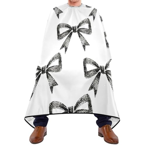 Elegante capa impermeable para corte de cabello con cierre ajustable de broche para barbería profesional y estilismo miniatura 1