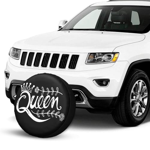 Image of Delerain Spare Tire Cover Queen Wheel Covers Sun Protection Waterproof for Jeep Truck RV Trailer SUV and Many Vehicle (14 Inch for Diameter 23 inch-27 inch)