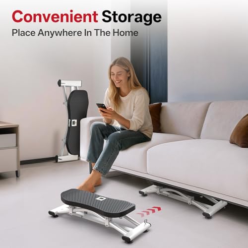 PASYOU Balance Board for Adults, Rock Stepper for Exercise at Home, Simulate Ski Machine with Resistance Band & LCD Display, 330lbs Weight Capacity, Ski Balance Trainer for Full Body — view 6