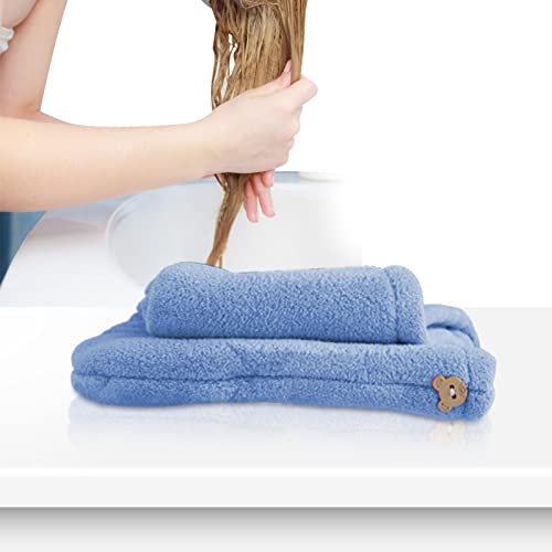 Envoltório de toalha de cabelo de microfibra | Turbantes de cabelo para cabelos molhados - Toalha de