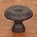 RK International RKI Oil Rubbed Bronze R.K. International CK 706 RB Small Double Roped Edge Knob