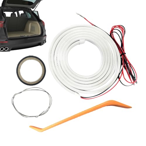 LED-Streifen für Kofferraum Auto | Umgebungslicht Auto mit automatischem Sensor, wasserdichter und schneidbarer LED-Streifen für Ladungsbeleuchtung von Fahrzeugen, Anhängern und Lastwagen