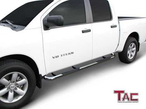 Estribos TAC 3” acero inoxidable para Nissan Titan 2004-2024 miniatura 2