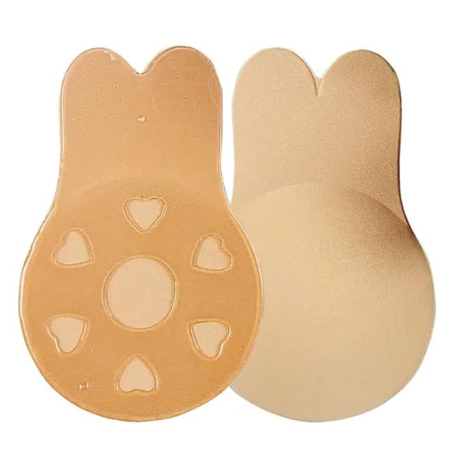 keshawer Women's & Girls Nipple Cover Strapless Bra Instant Breast Lift Sticky Bra Backless Invisible Push up Self Adhesive Bra Reusable Breast Lift Up Wire Free Bra Beige -1pair-picture-22