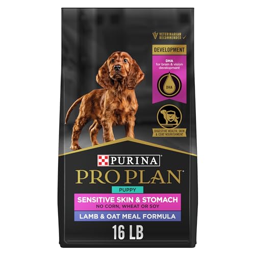 Purina Pro Plan Sensitive Skin and Stomach Puppy Food Lamb and Oat Meal Formula - 16 lb. Bag