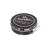 material exterior Saphir Medaille d\'O 1925 Paris Pate De Luxe Muy Brillante Pulir Cera para Todos Suave Leathers. 50ml - Gris, 50ml