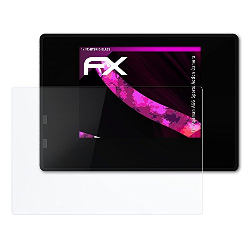 atFoliX Lámina Protectora de plástico Cristal Compatible con Apeman A66 Sports Action...