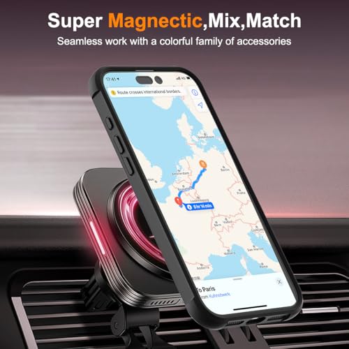 Image of Compatible with iPhone 16 Case with Stand 6.1 inch,Black