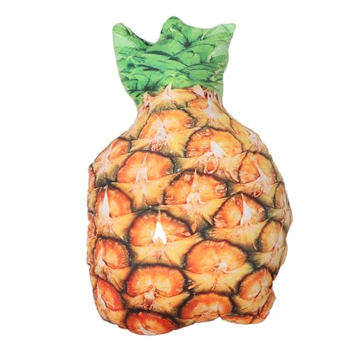 LOGOFUN Pineapple Plush Throw Pillow Simulation Cushions Toy Soft Fruit Shaped Pillows Cushions for Bed Couch Chair Sofa Home Decor