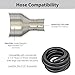 Dust Collection Hose Adapter for Festool 27mm Tool Ports - Compatible with Domino DF 500, XL 700, ROTEX, ETS, RTS, and DTS Sanders - Made in USA (2-1/2