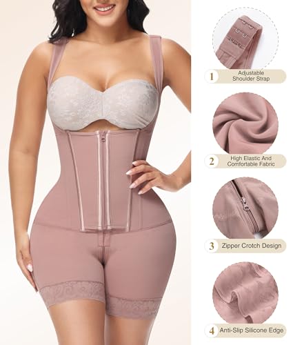 Image of M MYODRESS Fajas Colombianas Moldeadoras Shapewear Tummy Control Body Shaper Girdles Post Surgery Compression Garment